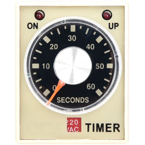 Relais Temporisateur AH3-3, Délai de Mise Sous Tension 60 Secondes, 220V AC 50/60Hz