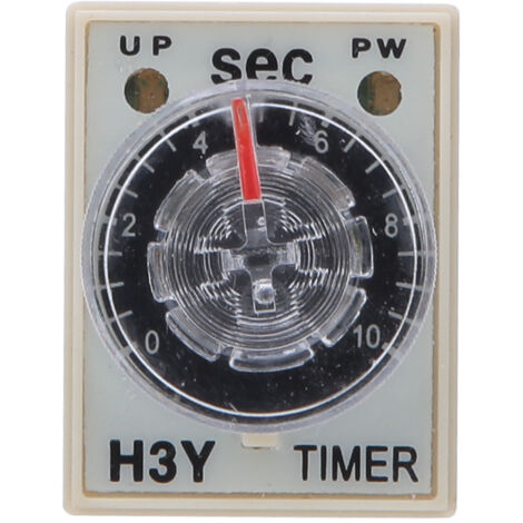 Relais Temporisateur H3Y-2 8 Broches Réglable Haute Précision 0-10s 220V AC pour Électroménager