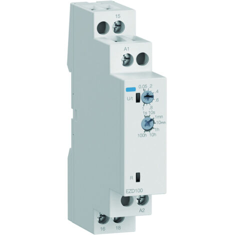 Relais temporisé à la mise sous tension 24-240V AC/DC - HAGER EZD100