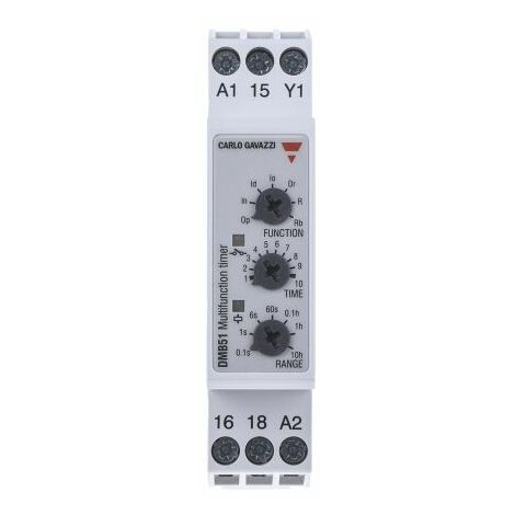 Relais temporisé Carlo Gavazzi, 24  240 V ac, 24V c.c., Rail DIN, 2 contacts ( Prix pour 1 )