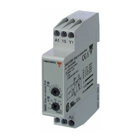 Relais temporisé Carlo Gavazzi, 24  240 V ac, 24V c.c., Rail DIN, 2 contacts ( Prix pour 1 )