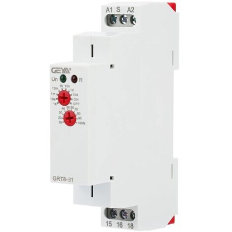 Relais Temporisé GRT8-B1, Relais à Retardement 220V AC, Montage sur Rail DIN
