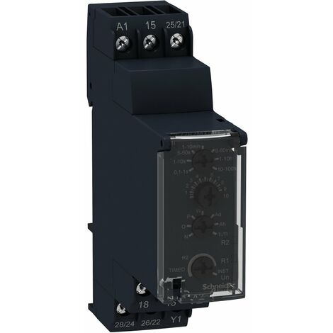 relais temporisé - harmony time - multi - 2of - 12 à 240 ac/dc - schneider electric re22r2mmw