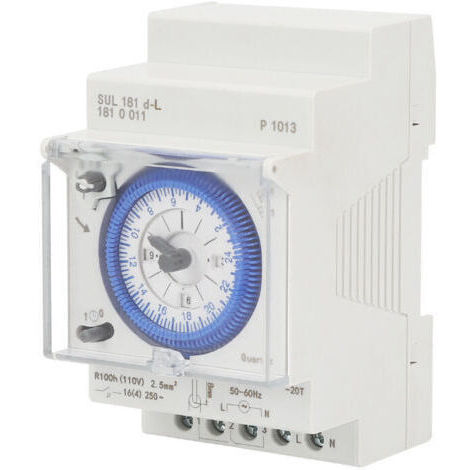 Relais temporisé industriel SUL181d 220 V 24 h, interrupteur de contrôle horaire, installation sur rail, petites pièces mécaniques