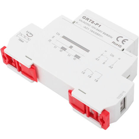 Relais Temporisé LED Multifonction, Minuterie Contrôle AC/DC 12V‑240V