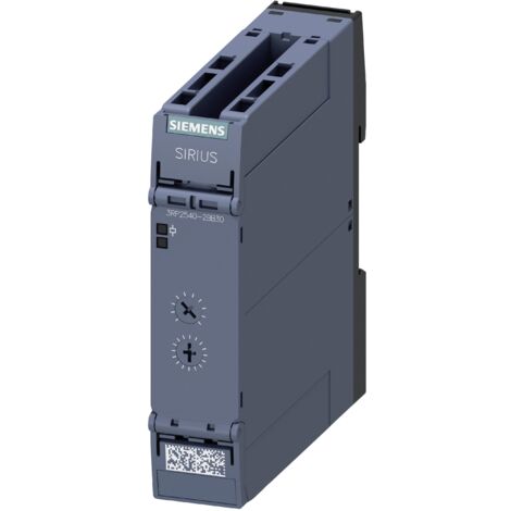 Relais temporisé Siemens 3RP25, 24V c.a. / V c.c., Rail DIN, 2 contacts ( Prix pour 1 )