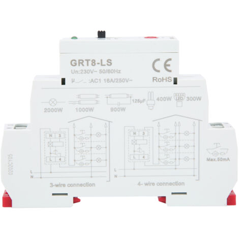 Relais temporisé Type de commutateur d'escalier, équipement de contrôle de Distribution d'énergie GRT8-LS AC230V
