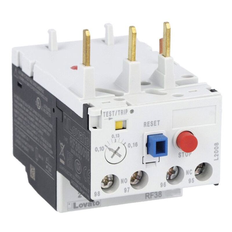 Relais thermique Lovato montage contacteur BF09-38 10 à 14A RF381400