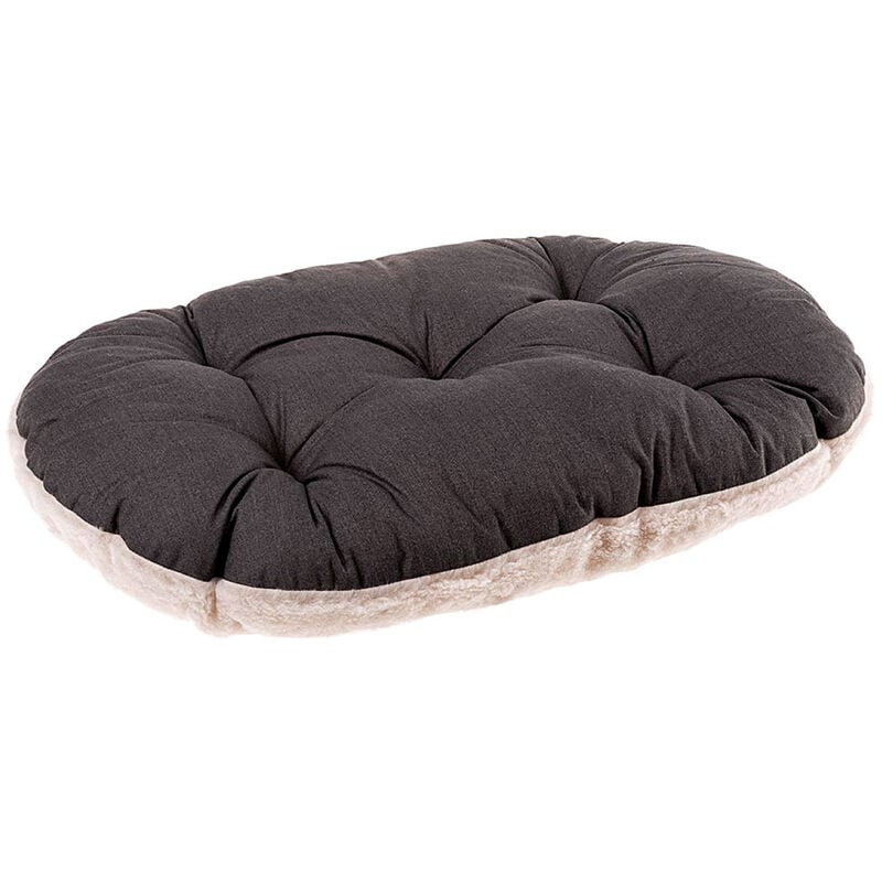 Relax f Coussin en coton et peluche pour chiens et chats. Diverses mesures.. Variante 65/6 - Misure: 65 x 42 cm - Gris - Ferplast