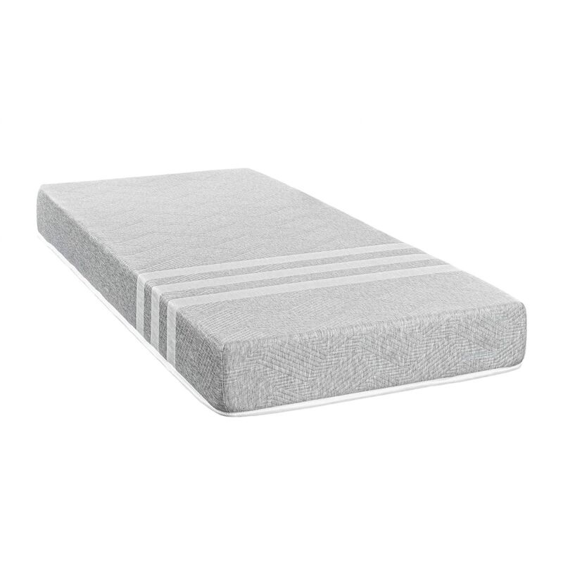 Matelas adele mousse double épaisseur hauteur 17 cm Confort Maximum - 80x200 cm - Blanc - Relax