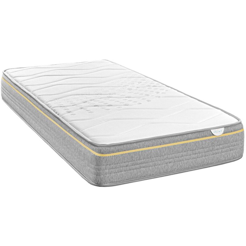 Matelas mousse olivia hauteur 21cm Confort Total - 80x190 cm - Blanc - Relax