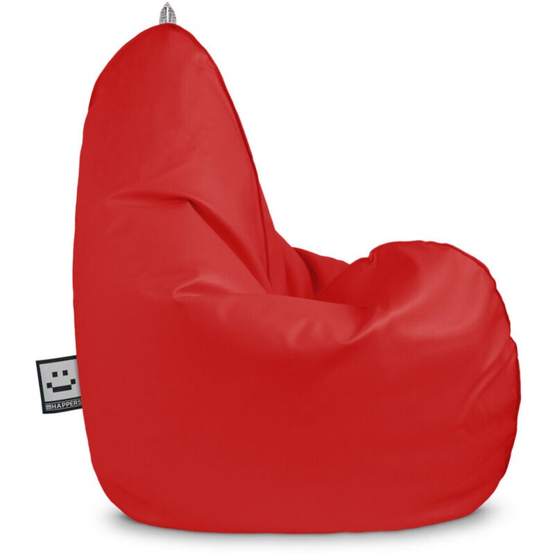 Pouf Poire Relax Similicuir pour Extérieur ou Intérieur Rouge Enfant rouge