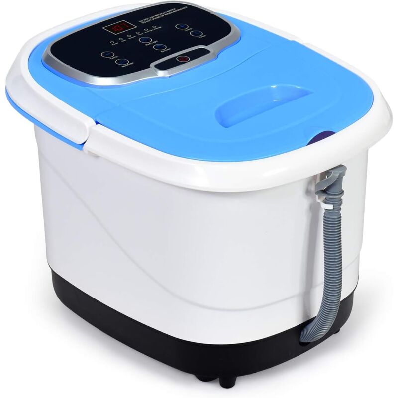 Relax4life - Pediluvio Idromassaggio Elettrico 3 in 1 con Doccia, Riscaldamento Rapido e Mantenimento Temperatura, Sterilizzazione a Infrarossi e