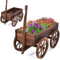 Chariot Décoratif Miniature Jaune - Occasion - Objet De Collection