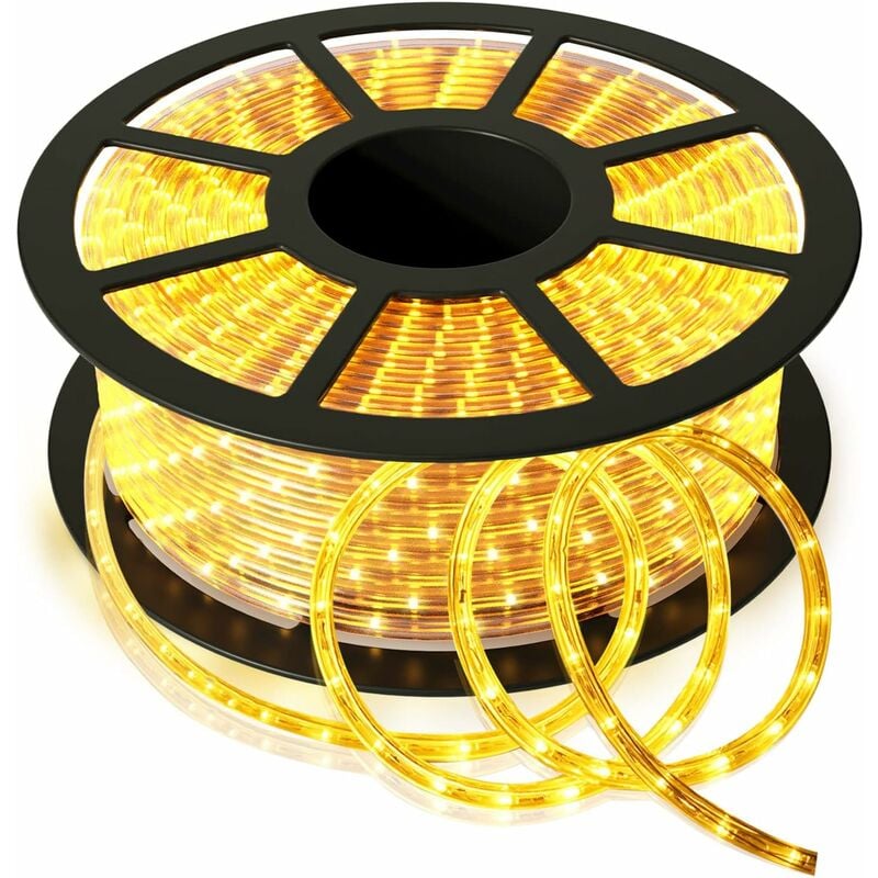 Guirlande Lumineuses Extérieur 10M, 360Ampoules led Étanche IP44 à Température -2060°C, Longévité 15000H, Décoration Lumineux pour