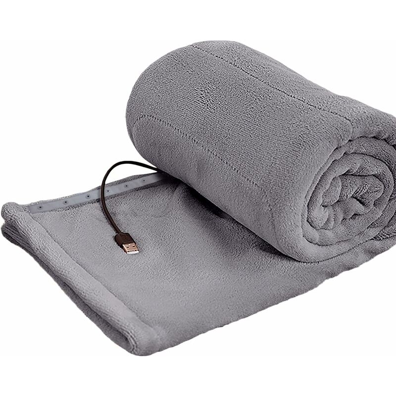 RELAX4LIFE Couverture Chauffante Électrique 220-240V, Jet Chauffant Rapide avec Télécommandé 9 Niveaux de Chauffage&9 minuteurs d'Arrêt Automatique