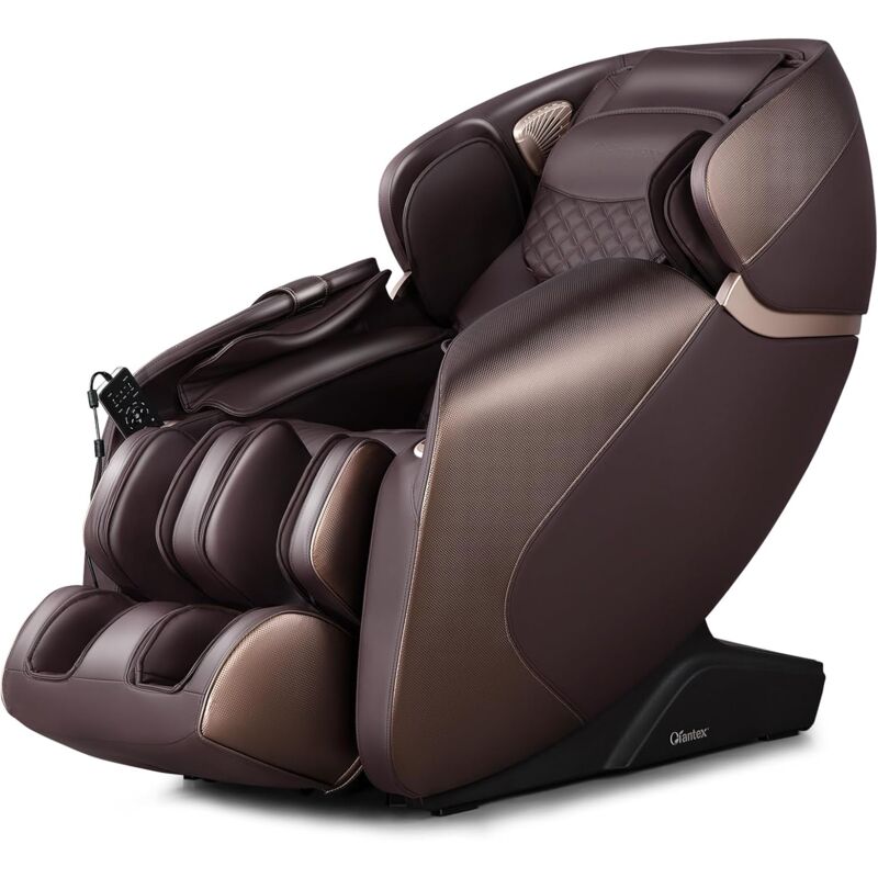 Relax4life - Fauteuil Massant Chauffant Électrique, Fauteuil de Massage Inclinable Rail sl Zéro Gravité 12 Modes & 5 Vitesses Rouleau Pieds Bluetooth