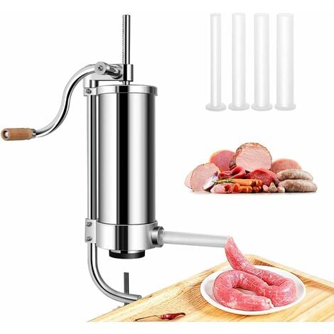 Insaccatrice per Salsiccia, Macchina per Salsicce in Acciaio Inossidabile, Macchina  per Salsiccia con 4 Tubi di Riempimento, Insaccatrice per Salsiccia Manuale  adatto a Casa, Ristorante, Campeggio : : Casa e cucina