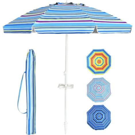 Refue Ombrellone da Spiaggia Protezione UPF 50+, Ombrellone da Giardino da  Esterno, ombrellone da Mare Portatile Grosso,Ultra Leggero, Inclinabile,  con Sacca, Ancoraggio, Blu (Size : 220CM/7.2ft) : : Giardino e  giardinaggio