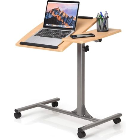 VEVOR Bureau mobile pour ordinateur portable, 30 à 43,3, chariot