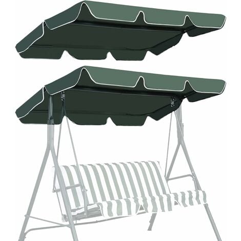 QEES parasole impermeabile e copertura di ricambio per dondolo da giardino a 3 posti 