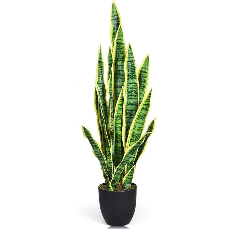 Relax4life - Tigre Piran Plante Artificielle 16 x 16 x 90 cm Décorative d'Intérieur, Arbre en Plastique en Pot pour 4 Saisons, Décoration Idéale pour