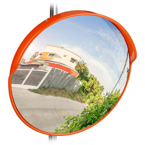 Convex Traffic Mirror 18 for Driveway, Garage and Warehouse Safety or  Store and Office Security, with Adjustable Wall and Pole Bracket, for Blind