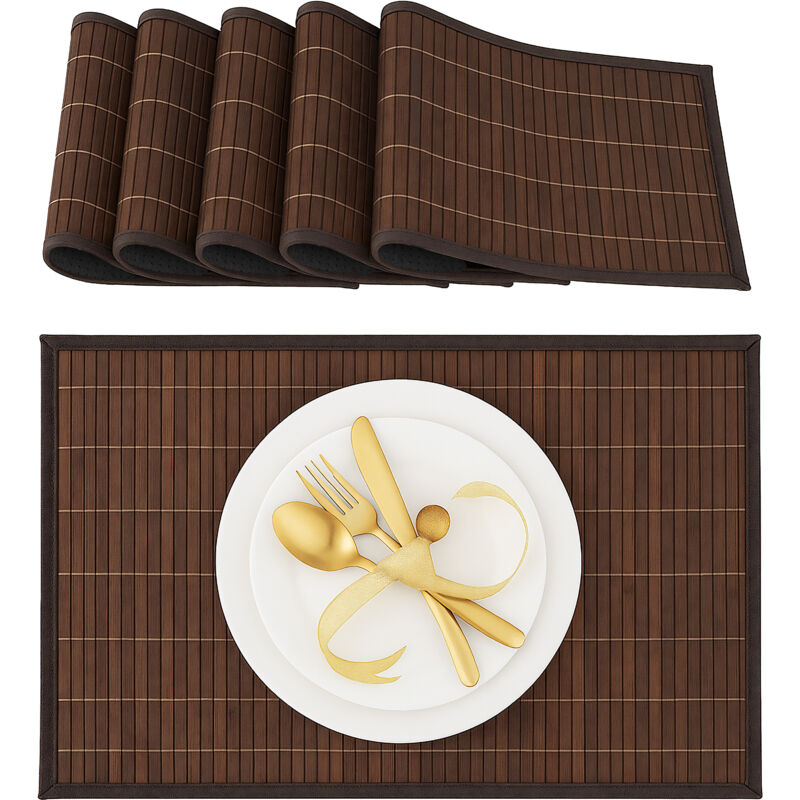 6 Tovagliette all'Americana da Tavolo in Bambù