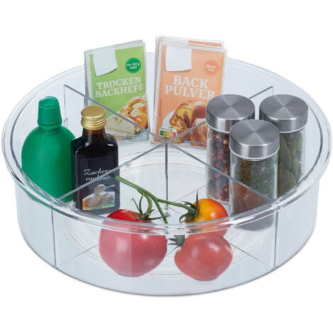 Plato giratorio de plástico para almacenamiento de condimentos y especias,  armario de cocina, práctico plato giratorio de cocina, bandeja redonda, 2  uds. Rojo Verde