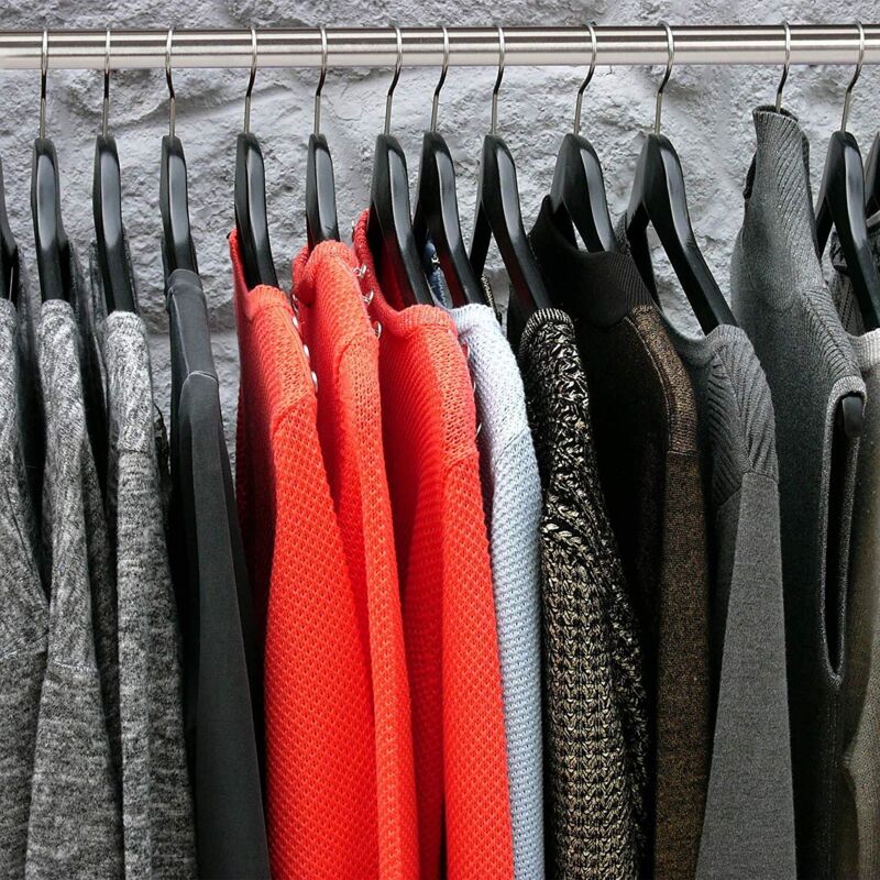 Barre Télescopique Tringle à Rideaux Douche Tige Encadrement Porte etc. Sans Perçage Inox, 110 - 200 cm - Relaxdays