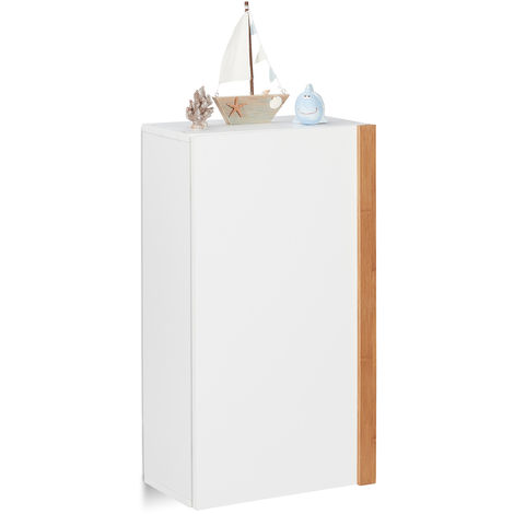 Relaxdays Bathroom Wall Cabinet Wall Cupboard Hanging Shelves