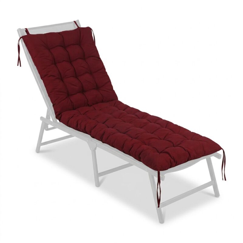 Relaxdays Bench Cushion, Padded, Quilted, With Ties, Outdoor, Garden Bench, Pallets, Sizes & Colours