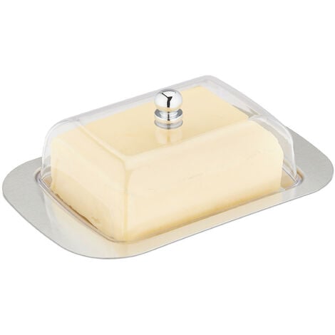 Plat à beurre, plat à beurre en plastique à couvercle, diviseur de beurre,  boîte à beurre