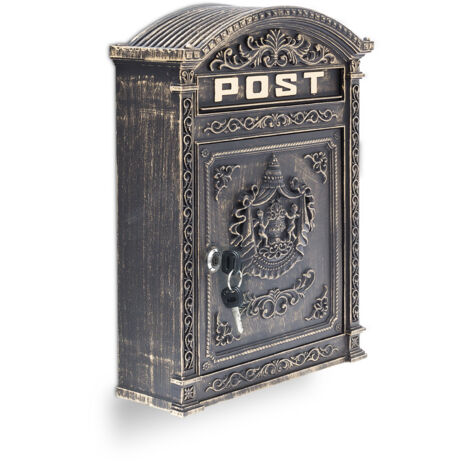Boîte à Clés Rétro Style Industriel Palazzo INT – Marron, 82x60x24 Cm – Neuf