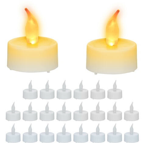Set de 3 fausses bougies