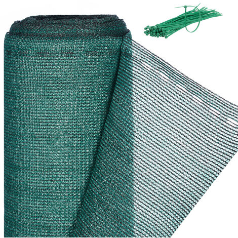   Brise-vue, Paravent pour les clôtures et rambardes, Tissu HDPE, Anti-UV, 1 x 20 mètres, vert