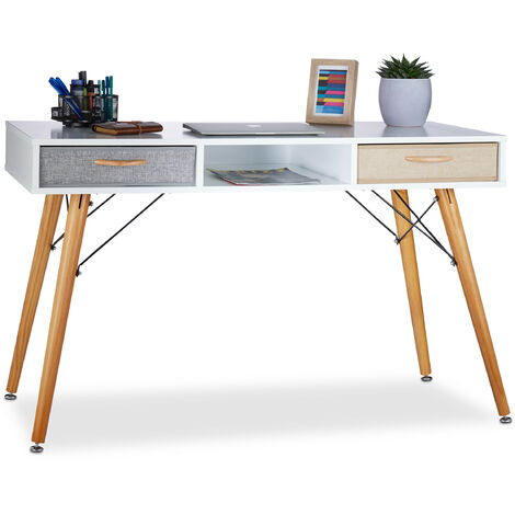 Bureau HWC-K67 pliable - table console pliante table d'ordinateur portable  table de rangement - 80x45cm - métal