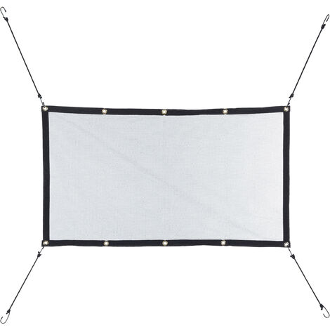 Relaxdays Car Separation Net for Dogs, Universal Vehicle Netting, Front Seats, Back Seat & Trunk, Straps, Black