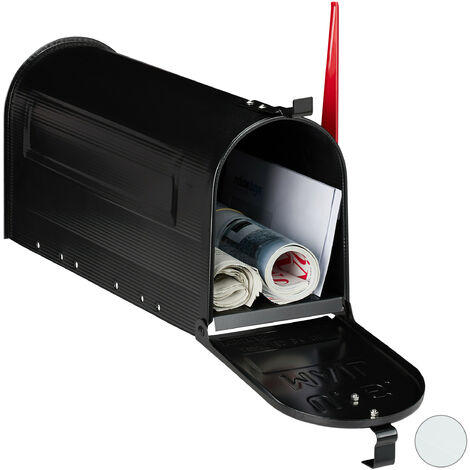 Cassetta postale in alluminio US Mail per posta americana rossa con  supporto - Cablematic