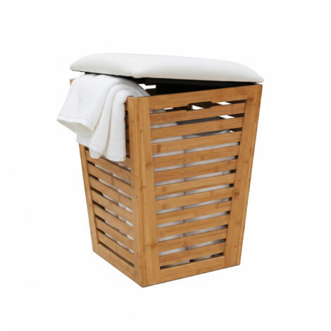 Ridder Sgabello Da Bagno In Bambù Con Seduta Ribaltabile, Regolabile In Altezza 37,5-47 Cm, Certificato LGA 150 Kg - 2