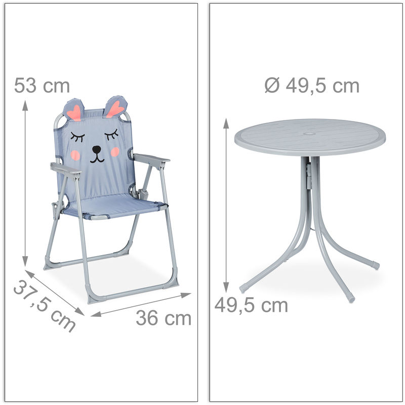 childrens camping table and chairs