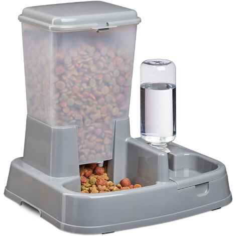 Dispensador de fuente de agua para perros grandes: dispensador automático  de agua para gatos y perros dentro de un tazón de agua grande de 168 oz/5 L