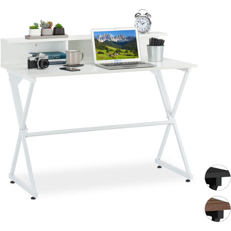 Relaxdays Computer Desk Additional Storage Stand Extra