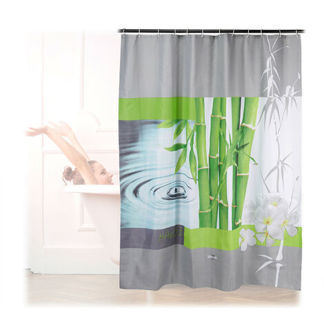 Cortina de ducha transparente Cortina de ducha PEVA cortina de ducha  antimoho e impermeable 180x180cm Rojo Verde