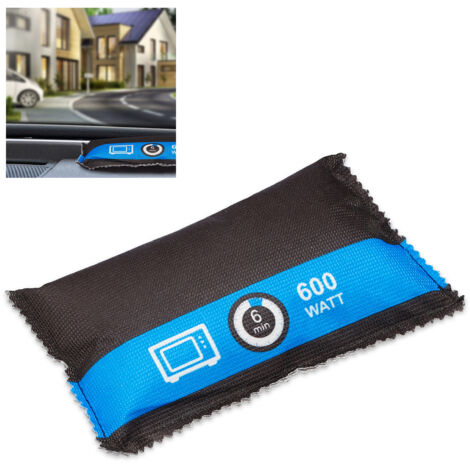 Relaxdays – Déshumidificateur pour auto, lot de 4 – Réutilisable – Anti-brume – Absorbeur d'humidité et de moisissure – Dimensions 3,5 x 18 x 10,5 cm