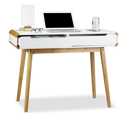 Relaxdays Desk With Drawers Nordic Design Vanity Children S