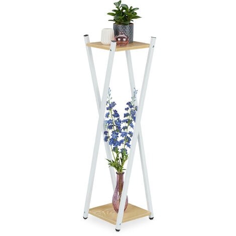 KHBNHJ Mini tabouret rond en bois, support de présentation moderne pour pot  de fleurs pour extérieur, intérieur, jardin, terrasse