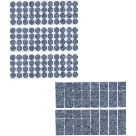 Feltrini autoadesivi quadrati 32 pz 1,9 x 1,9 cm nero sedie mobili vetro  formica