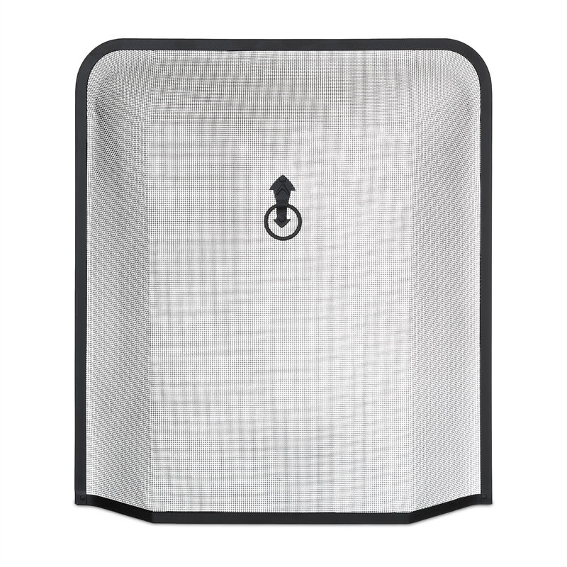 Relaxdays - Fireguard, Spark Protection Grille, Oven & Stove, Protect Against Flying Sparks, Hxw, 61 X 54 Cm, Metal, Black
