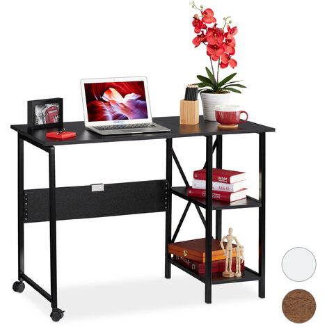 74.5x80x45cm Space-Saving Desk PC-Table 74.5 x 80 x 45 cm Folding White Home Office Relaxdays Foldable